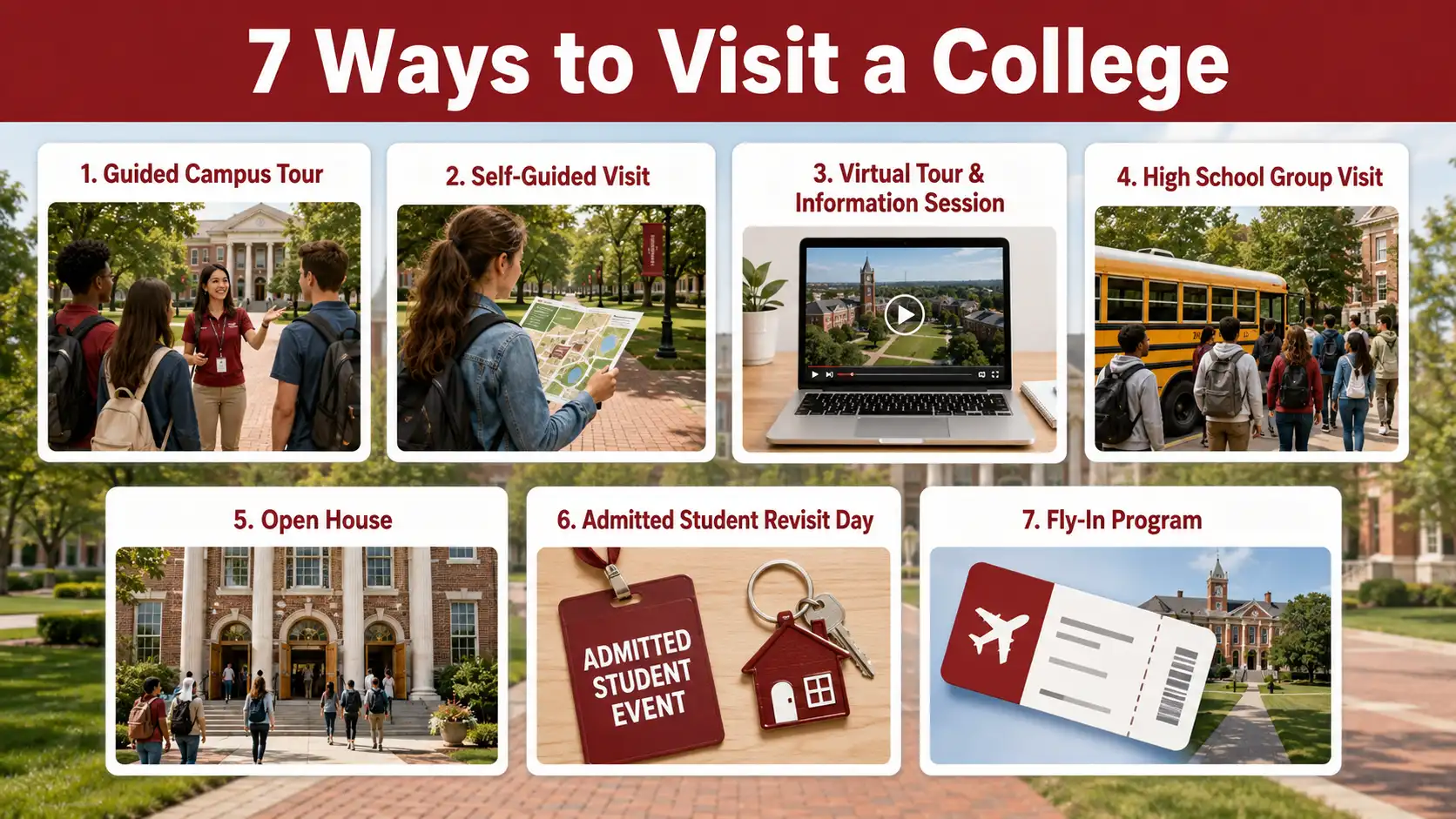 7 ways to visit a college