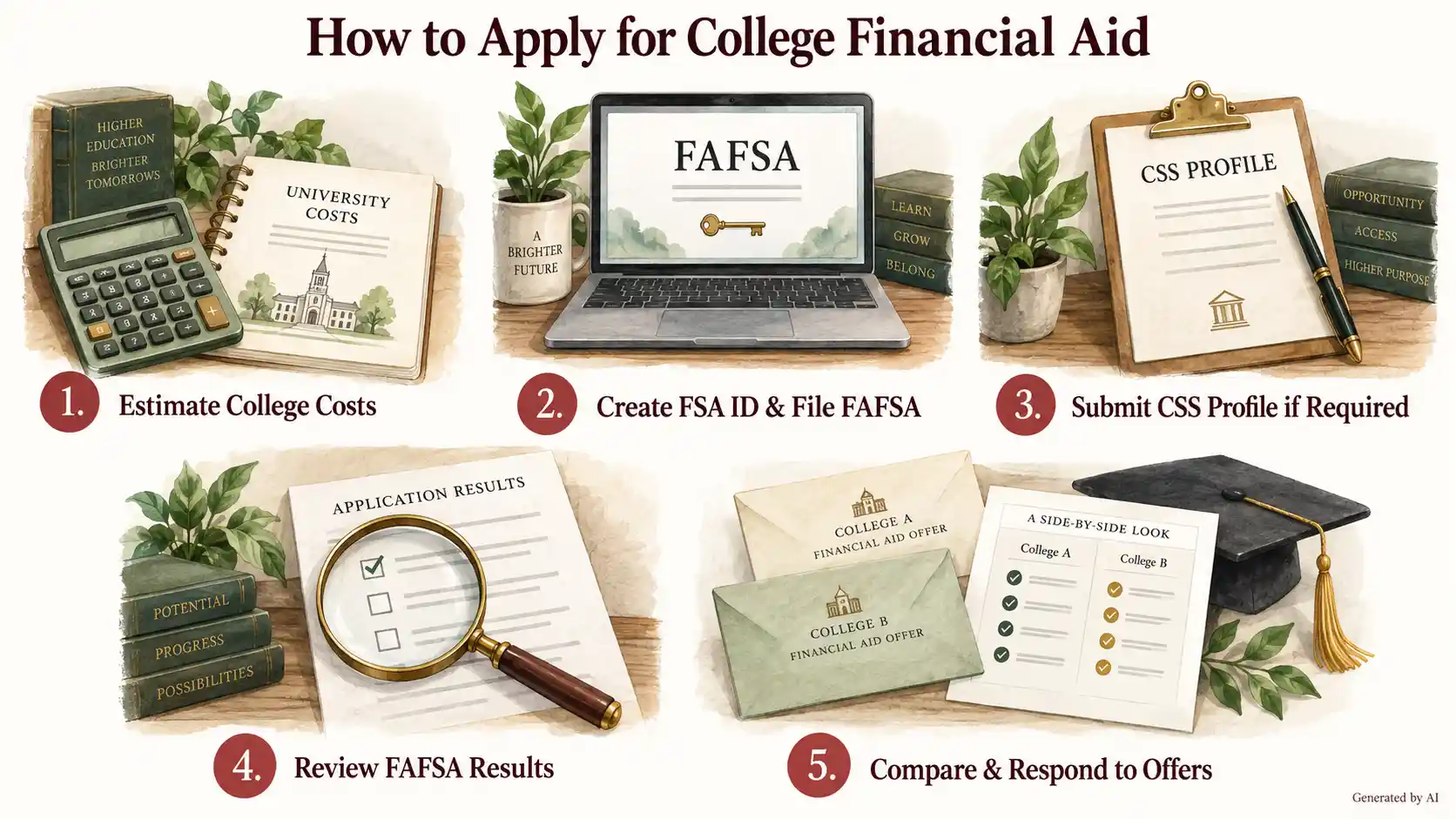 Five Steps to College Financial Aid