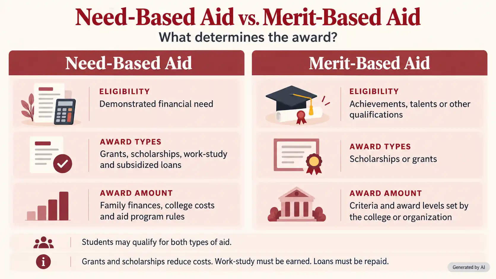 Need-based vs. merit-based aid