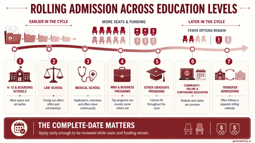 Rolling Admission Across Education Levels