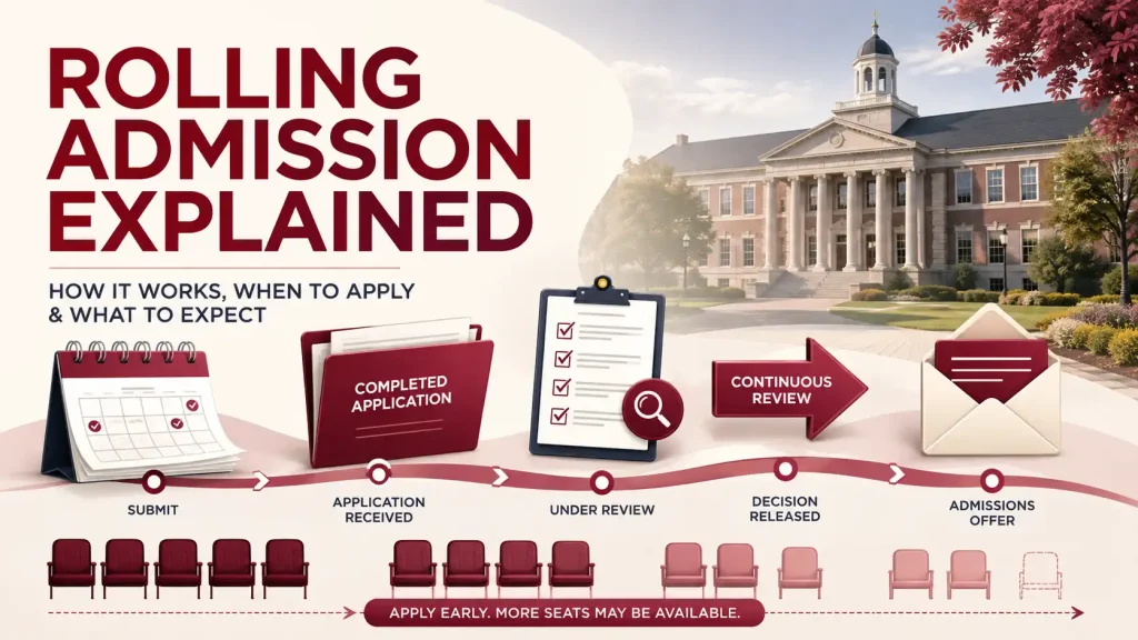 Rolling admission timeline explained